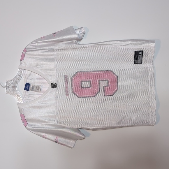 NFL | Tops | Nfl Dallas Cowboys 9 Tony Romo Pink Glitter White J…